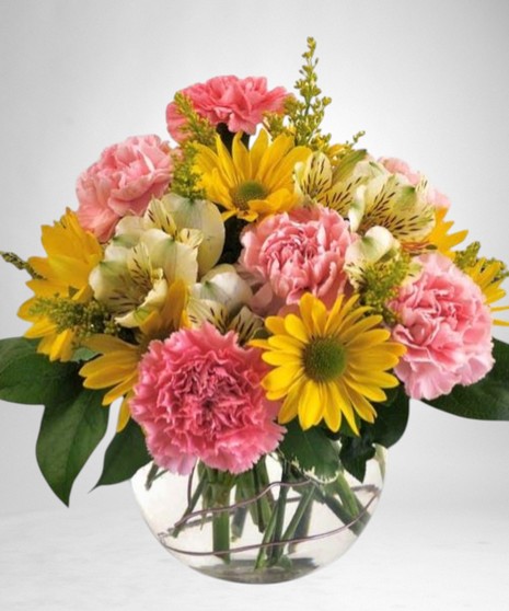 Sunshine and Carnations Bouquet
