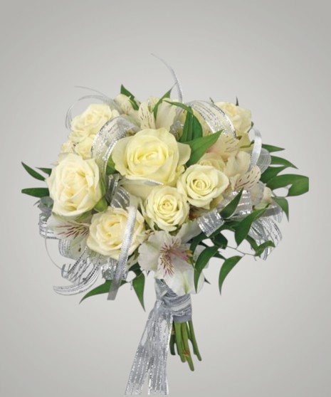 Prom Nosegay - White