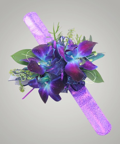 Blue Bom Dendrobium - Wrist Corsage