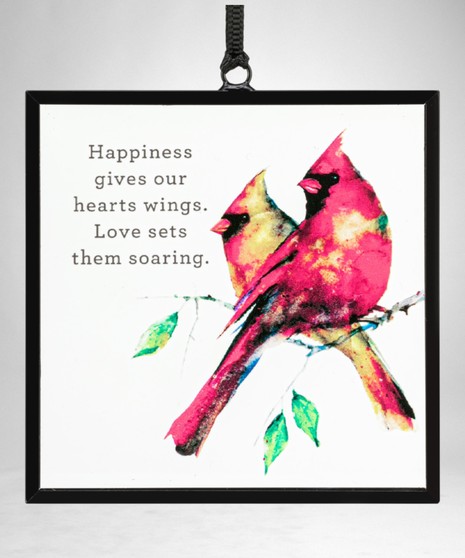 Cardinal Pair Suncatcher