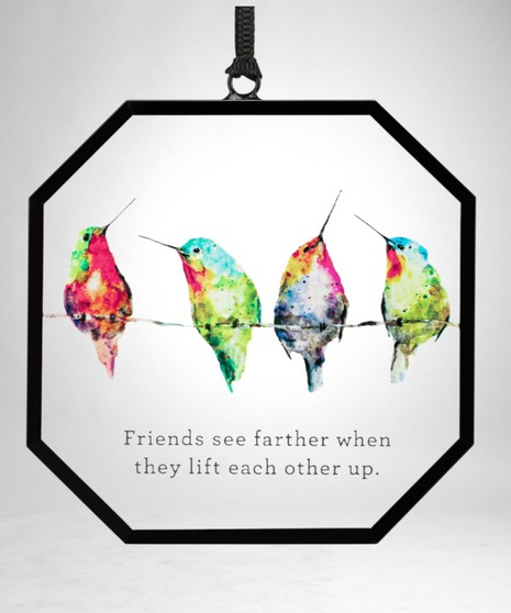 Hummers on a Wire Suncatcher